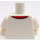 LEGO White Chef Minifig Torso without Shirt Wrinkles (973 / 76382)