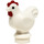 LEGO White Chicken with Red Comb (Narrow Base) (16723 / 61822)