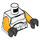 LEGO Weiß Clone Trooper Commander Minifig Torso (973 / 76382)