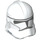 LEGO Weiß Clone Trooper Helm (Phase 2) mit Schwarz Lines (11217 / 16694)