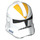 LEGO White Clone Trooper Helmet (Phase 2) with Bright Light Orange 212th Legion (11217 / 13702)