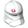 LEGO Blanc Clone Trooper Casque (Phase 2) avec Rouge Cercle (11217 / 15782)