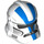 LEGO Weiß Clone Trooper Helm mit Löcher mit Blau Streifen (11217 / 91757)