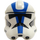 LEGO Bianco Clone Trooper Casco con Fori con Blu Strisce (11217 / 91757)