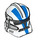 LEGO Weiß Clone Trooper Helm mit Löcher mit Blau Streifen (11217 / 91757)