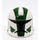 LEGO White Clone Trooper Helmet with Holes with Clone Commander Gree Pattern (61189 / 74820)