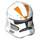 LEGO Weiß Clone Trooper Helm mit Löcher mit Orange 212th Attack Battalion Markings (11217 / 100650)