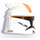 LEGO Weiß Clone Trooper Helm mit Löcher mit Orange Streifen (61189 / 63580)