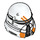 LEGO Blanc Clone Trooper Casque avec Orange Marks (16930 / 68742)