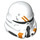 LEGO Weiß Clone Trooper Helm mit Orange Marks (16930 / 68742)