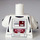 LEGO blanc Clone Trooper avec Dark rouge Emblems Torse (973)