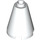 LEGO White Cone 2 x 2 x 2 (Open Stud) (3942 / 14918)