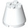 LEGO White Cone 3 x 3 x 2 with Axle Hole (6233 / 45176)