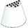 LEGO White Cone 5 x 10 x 6 Half Wall (3354 / 29096)