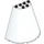 LEGO White Cone 8 x 4 x 6 Half (47543 / 48310)