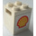 LEGO White Container 2 x 2 x 2 with Shell Logo Sticker with Solid Studs (4345)