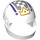 LEGO White Crash Helmet with Crown (2446 / 79212)