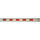 LEGO White Crossbar with Red Stripes for Train Level Crossing (4512)