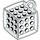 LEGO Weiß Cube 3 x 3 x 3 mit Ring (69182)