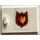 LEGO Weiß Schrank 2 x 3 x 2 Tür mit Feuer Logo (Links) Aufkleber (4533 / 30125)