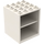 LEGO Bianco Credenza 4 x 4 x 4 Homemaker con fori per portaoggetti