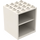 LEGO White Cupboard 4 x 4 x 4 Homemaker with Door Holder Holes