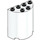 LEGO White Cylinder 2 x 4 x 4 Half (6218 / 20430)