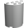 LEGO White Cylinder 2 x 4 x 4 Half (6218 / 20430)