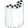 LEGO White Cylinder 3 x 6 x 6 Half (35347 / 87926)