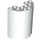 LEGO White Cylinder 3 x 6 x 6 Half (35347 / 87926)