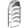 LEGO blanc Cylindre 6 x 3 x 10 Demi avec Taper et Quatre Épingle des trous (57792)