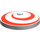 LEGO blanc Dish 4 x 4 avec rouge Spiral (Stud solide) (3960)