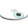 LEGO White Dish 8 x 8 with Eye (3961)