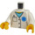 LEGO Valkoinen Lääkäri Ophthalmologist Pienoishahmo Vartalo (973 / 76382)