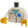 LEGO Wit Doctor Ophthalmologist Minifig Torso (973 / 76382)