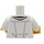 LEGO Bianco Medico Busto con Open Camice da laboratorio over Azzurro Scrubs (973 / 76382)