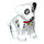 LEGO Weiß Hund - Baby Dalmatian mit Necklace und Medal (102037)