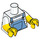 LEGO White Dog Sitter Minifig Torso (973 / 16360)