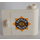 LEGO White Door 1 x 3 x 2 Right with Gotham Police Badge Sticker with Hollow Hinge (92263)