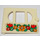 LEGO Wit Deur 1 x 6 x 5 Fabuland met 3 Windows met Bloemen Sticker