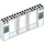 LEGO White Door Frame 2 x 16 x 6 with Airplane Schedules (35103 / 38862)