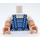 LEGO White Dorothy Gale Minifig Torso (973 / 16360)