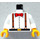LEGO White Dr. Charles Lightning Torso with White Arms and Yellow Hands (973 / 73403)