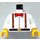 LEGO Wit Dr. Charles Lightning Torso met Wit Armen en Geel Handen (973 / 73403)