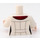 LEGO hvid Dr. Harleen Quinzel med Sort Ben Minifig Torso (973 / 76382)