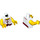 LEGO Weiß Drachen Boat Minifig Torso (973 / 76382)