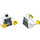 LEGO White Driver Minifig Torso (973 / 76382)