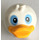 LEGO Weiß Duck Triplets Kopf (42917)