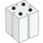 LEGO White Duplo 2 x 2 x 2 with Slits (41978)