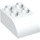 LEGO White Duplo Brick 2 x 3 with Curved Top (2302)